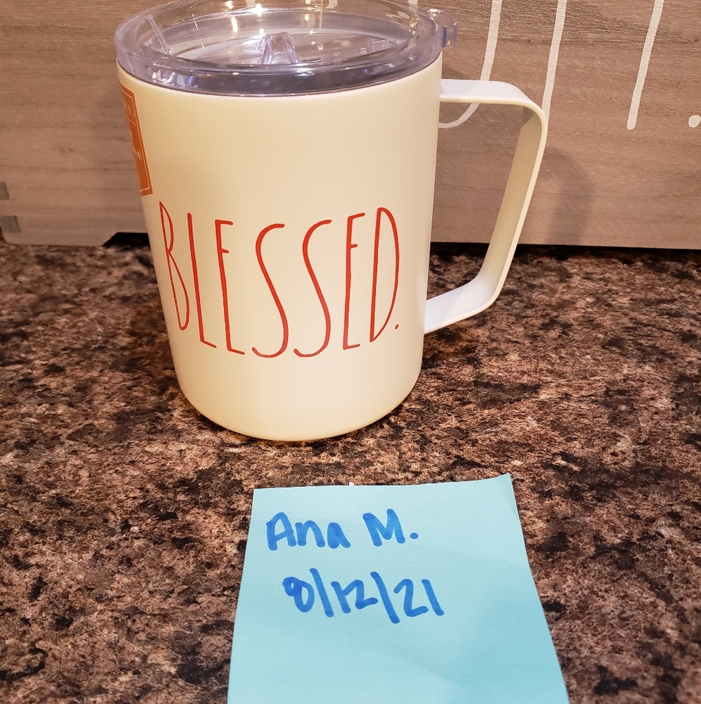 Rae Dunn Insulated Stainless Steel Mug BLESSED